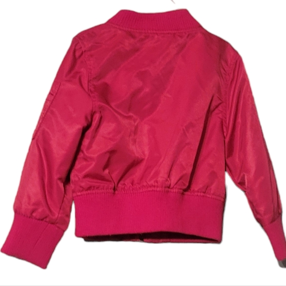 Urban Republic Girls Collection Pink Poly Twill Bomber Jacket Size 2T - Picture 4 of 6